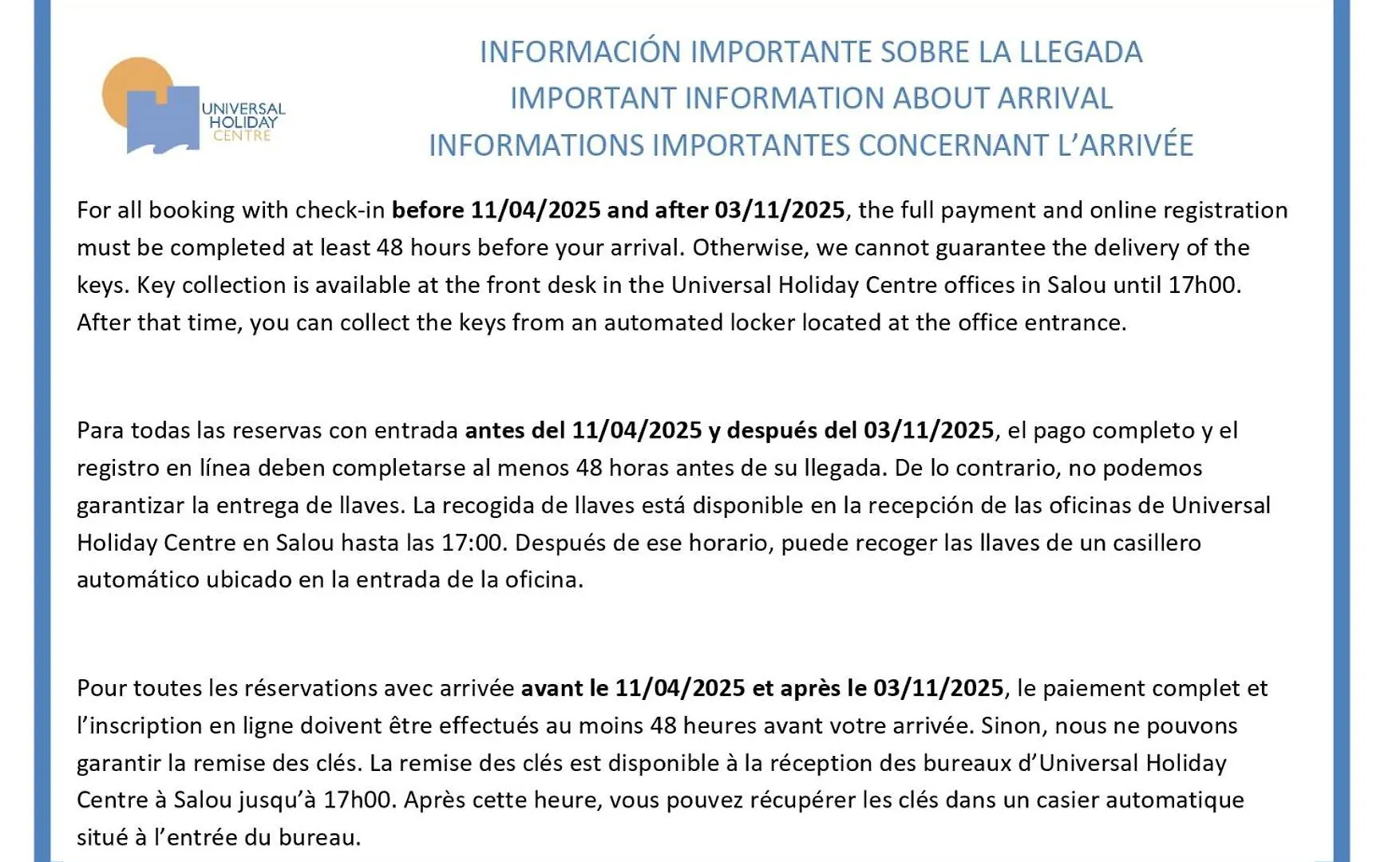 Uhc Arenal Family Complex Villa Hospitalet De L'Infant